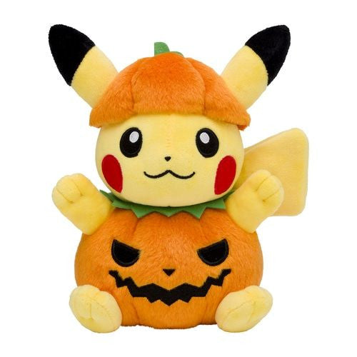 Pokemon Center Original Plush Doll Halloween Pumpkin Pikachu Knuffel