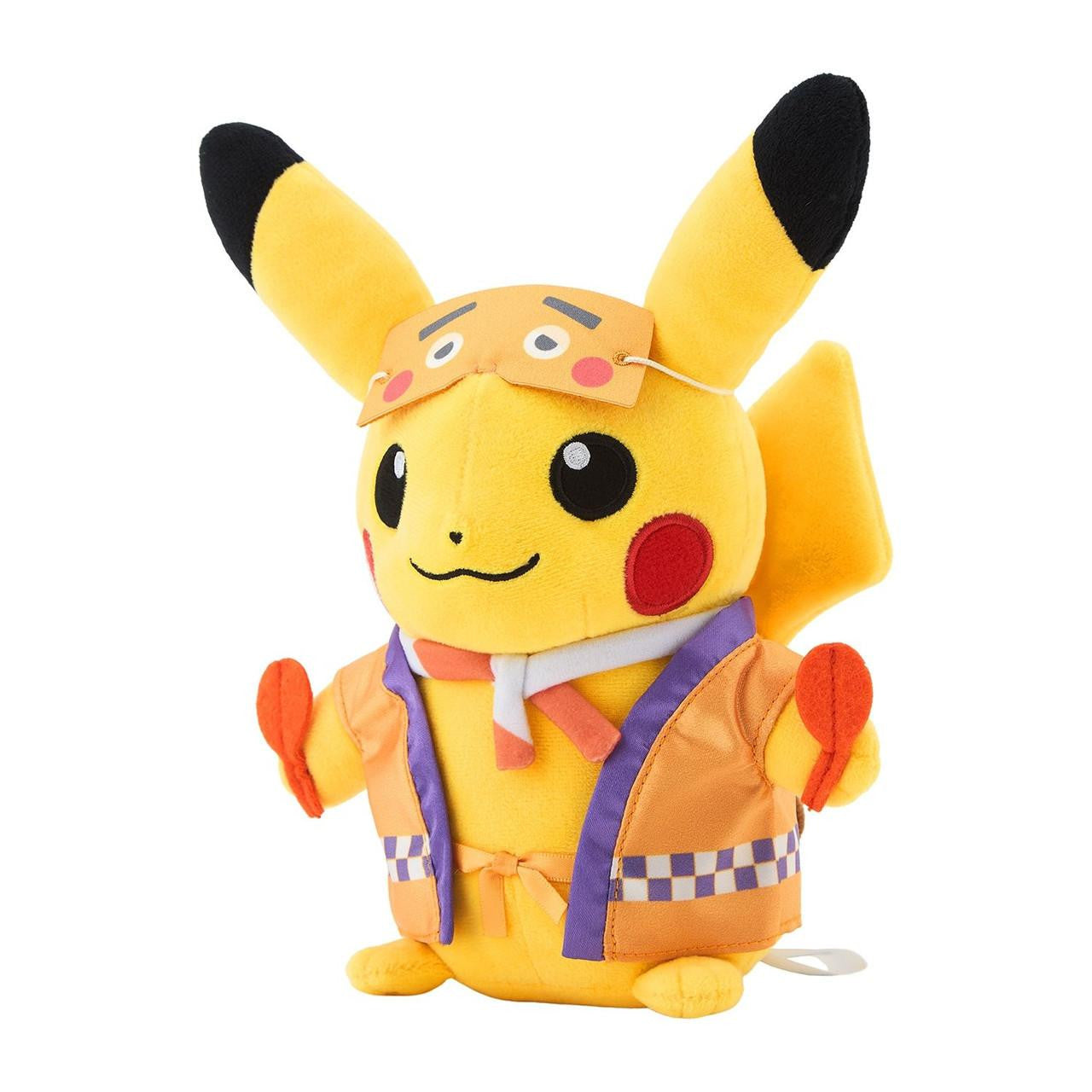 Pokémon Center Original Plush: Niwaka Mask Pikachu – Pokémon Center Fukuoka R Knuffel