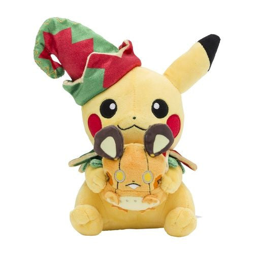 Pokemon Center Original Plush Toy Pikachu & Dedenne - Pokemon Christmas Toy Factory Knuffel