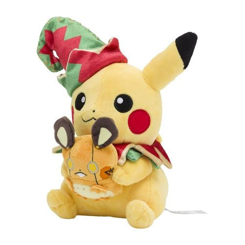 Pokemon Center Original Plush Toy Pikachu & Dedenne - Pokemon Christmas Toy Factory Knuffel
