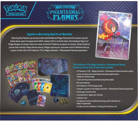 Pokémon TCG – Mega Evolution Phantasmal Flames - Elite Trainer Box